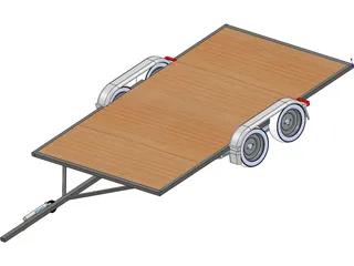 Trailer Flat 3D Model preview