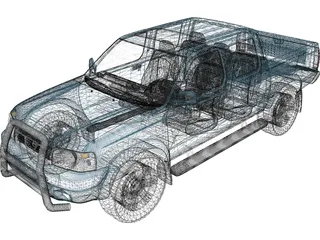 Nissan Frontier Crew Cab 3D Model preview