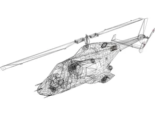 Airwolf Helicopter 3D Model preview