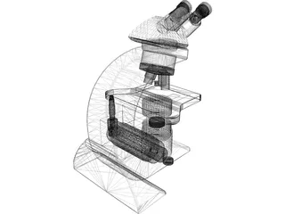 Leica Optical Microscope 3D Model preview