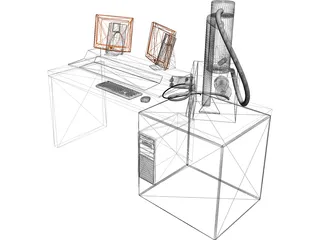Scanning Electron Microscope 3D Model preview