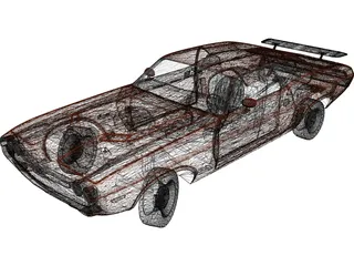 Dodge Challenger RT (1971) 3D Model preview