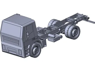 Iveco Light Truck Chassis 3D Model preview