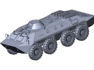 BTR-70 3D Model preview