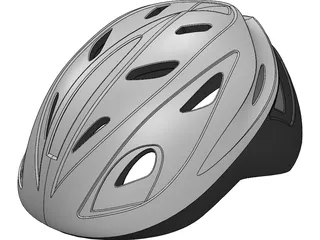 Bike Helmet 3D Model preview