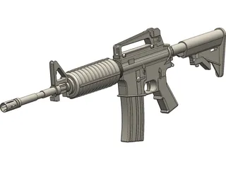M16 Rifle 3D Model preview