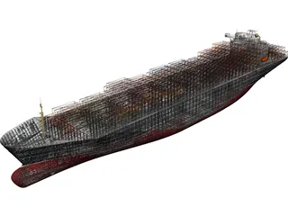 Container Ship 3D Model preview