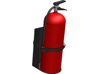 Fire Extinguisher 20lb 3D Model preview
