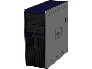 PC HP 7800 3D Model preview