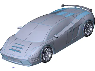 Lamborghini Gallardo Concept 3D Model preview