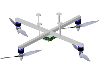 Quadrocopter 3D Model preview