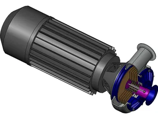 Tesla Motor 3D Model preview