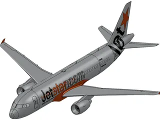 Airbus A320 3D Model preview