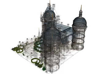 Mumbai University Conversation Centre 3D Model preview