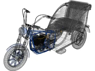 Santa Trike 3D Model preview