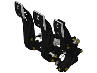 Tilton 900-series Racing Pedal Box 3D Model preview