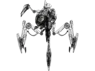 Titan Droid Robot Spider 3D Model preview