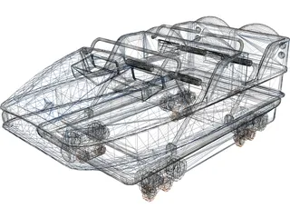 Cart 3D Model preview