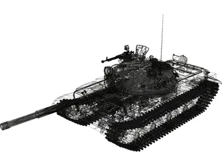 T-62 3D Model preview