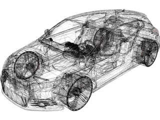 Volkswagen Scirocco 3D Model preview