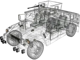 Humvee 3D Model preview