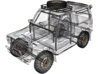 Daihatsu Rocky 3D Model preview