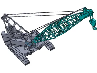 Crawler Crane 3D Model preview
