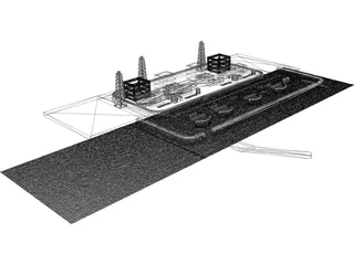 Fukushima Atomic Reactor 3D Model preview