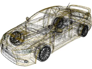 Mitsubishi Lancer Evolution X (2008) 3D Model preview