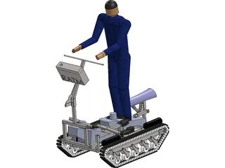Personal Tracked Vehicle 3D Model preview