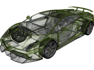 Lamborghini Gallardo LP570-4 Superleggera (2011) 3D Model preview