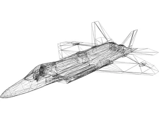 F/A-22 Raptor 3D Model preview