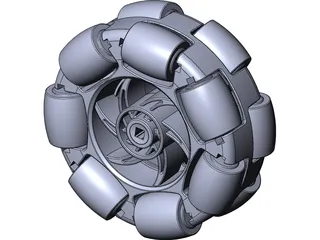 Omni Wheel 4 inch 3D Model preview