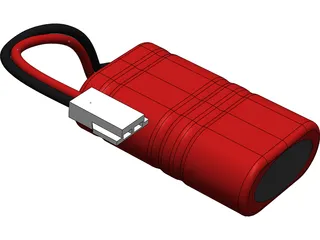 Micro-T NiMH Battery 3D Model preview