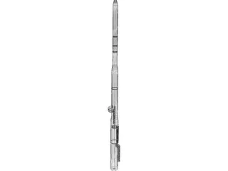 Gas Flare 3D Model preview