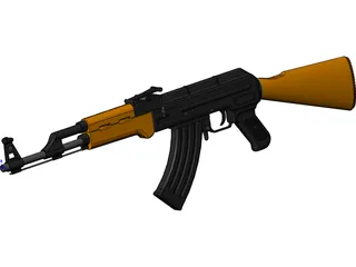 AK-47 3D Model preview