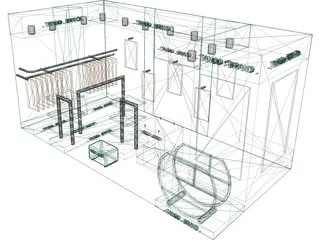 Display Booth 3D Model preview