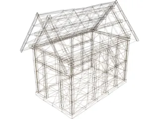 Medieval Building 3D Model preview
