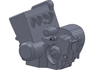 Honda Hornet 600 Engine 3D Model preview