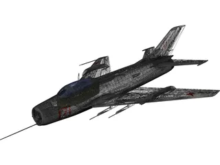 MiG-19 3D Model preview