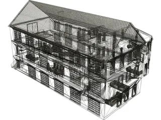Factory House 3D Model preview
