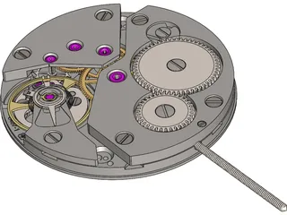 Watch Working Moving Model 3D Model preview