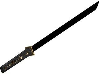 Katana Sword 3D Model preview