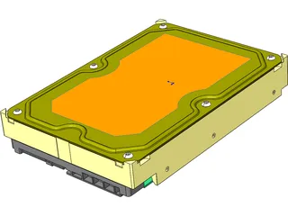 3.5 HDD SATA 3D Model preview