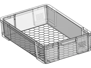 Storage Box 33 ltr 3D Model preview