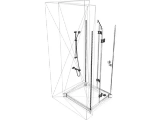 Shower Box 3D Model preview