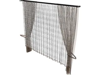 Curtain 3D Model preview