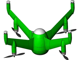 Quadcopter 3D Model preview