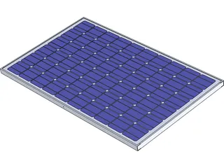 Sharp NU Solar Panel 3D Model preview