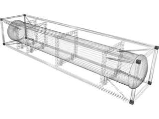 LNG/Cryo Container ISO 40ft 3D Model preview